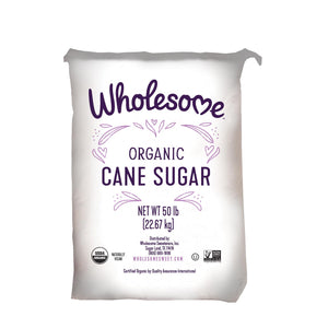 Wholesome Organic Cane Sugar - 50lb Bag