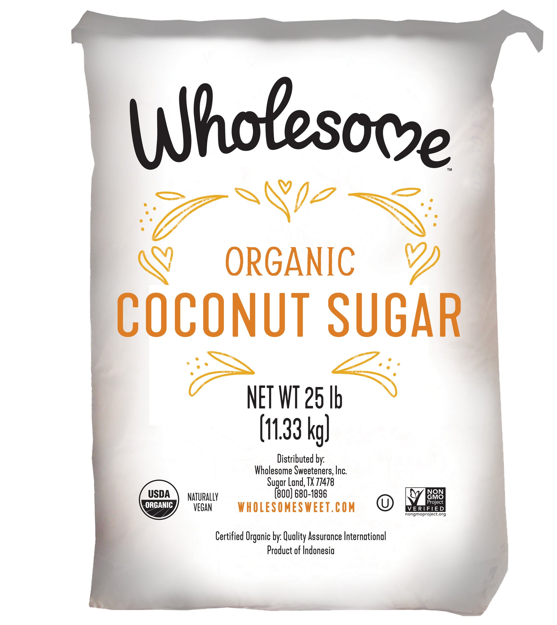 Wholesome Organic Coconut Sugar 25# Bag