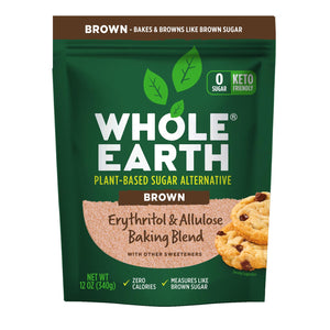 Whole Earth® Brown Erythritol and Allulose Baking Blend with Other Sweeteners - 6/12oz Bag