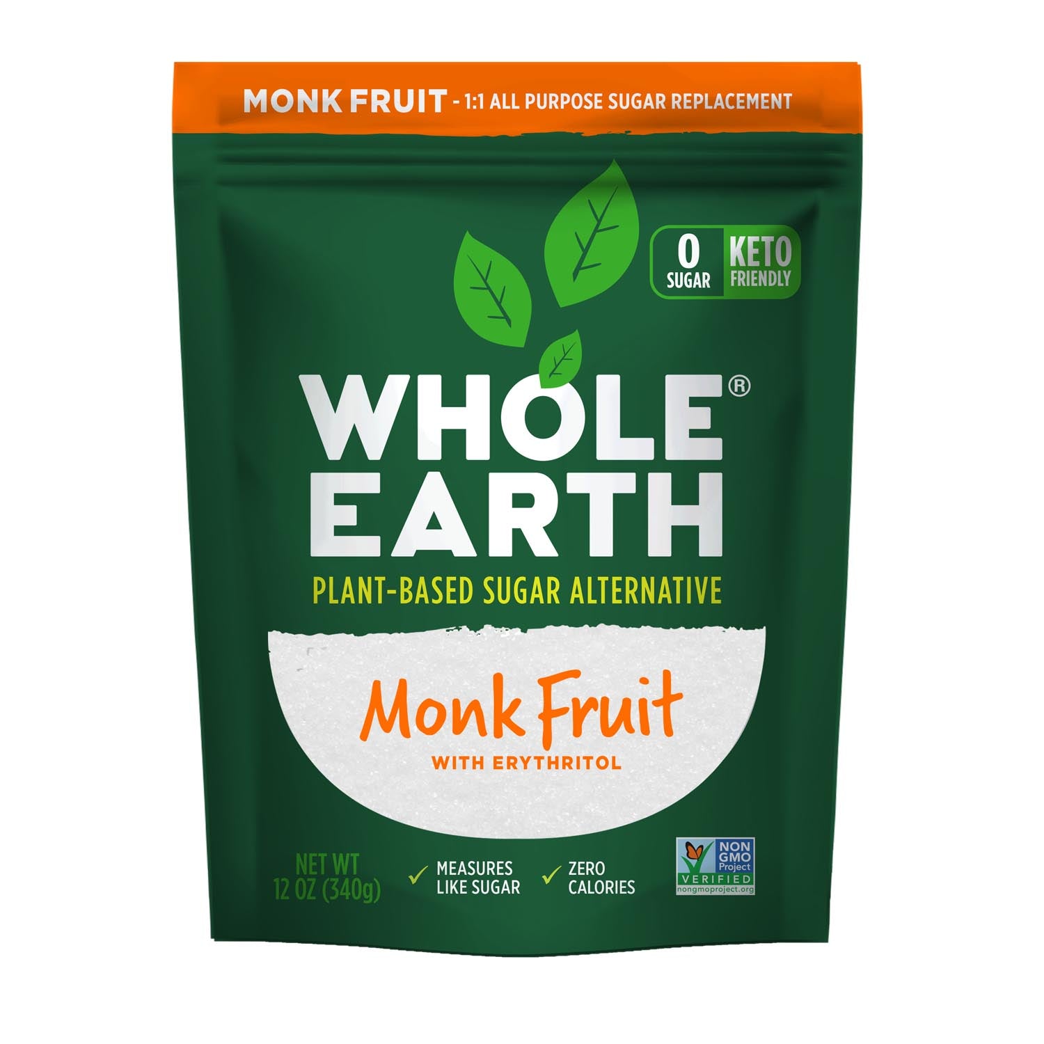 Whole Earth® Monk Fruit with Erythritol - 6/12oz Bag