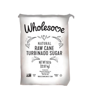 Wholesome Natural Demerara (Turbinado Style) Sugar - 50lb Bag