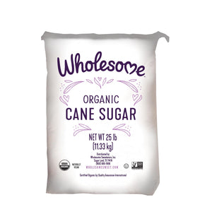 Wholesome Organic Cane Sugar - 25lb Bag