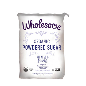 Wholesome Organic Powdered Sugar (6x) - 50lb Bag
